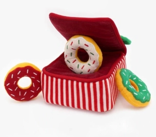 ZippyPaws Burrow Holiday Donut Box