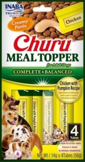 INABA CHURU MEAL TOPPER, kuřecí s dýní- 4 kapsičky 14 g