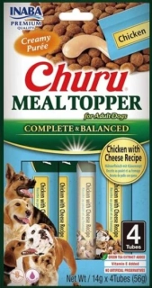 INABA CHURU MEAL TOPPER, kuřecí se sýrem - 4 kapsičky 14 g