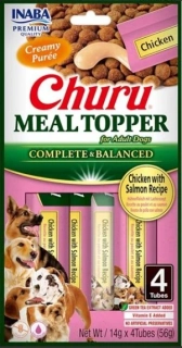 INABA CHURU MEAL TOPPER, kuřecí s lososem - 4 kapsičky 14 g