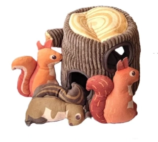 PlushPuzzle - veverky v kmeni
