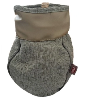 Pamlskovník Goody Bag - tvídová khaki zelená, 19 cm hloubka